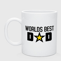 Кружка керамическая Worlds Best Dad, цвет: белый