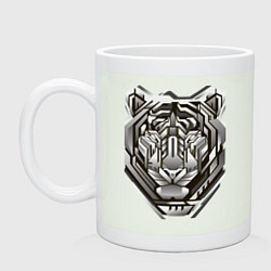 Кружка керамическая Geometric tiger, цвет: фосфор