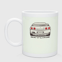 Кружка керамическая Nissan Skyline R32, цвет: фосфор