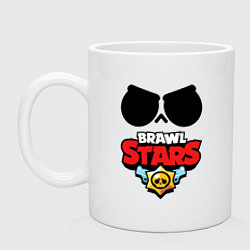 Кружка керамическая BRAWL STARS 8-BIT, цвет: белый