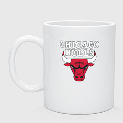 Кружка керамическая CHICAGO BULLS, цвет: белый