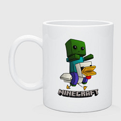 Кружка керамическая MINECRAFT, цвет: белый