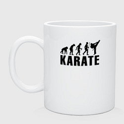 Кружка керамическая Karate Evolution, цвет: белый