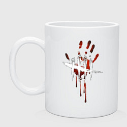 Кружка керамическая Dead by Daylight, цвет: белый