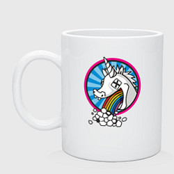 Кружка керамическая Unicorn do Rainbow, цвет: белый