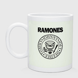 Кружка керамическая RAMONES, цвет: фосфор