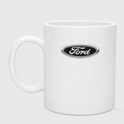 Кружка керамическая Ford, цвет: белый