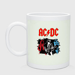 Кружка керамическая ACDC, цвет: фосфор