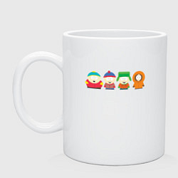 Кружка керамическая SOUTH PARK, цвет: белый