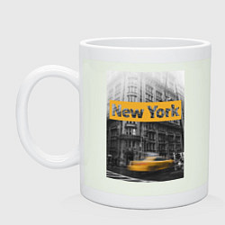 Кружка керамическая Нью-Йорк, цвет: фосфор