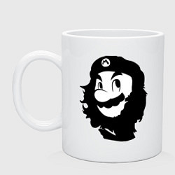 Кружка керамическая Che Mario, цвет: белый