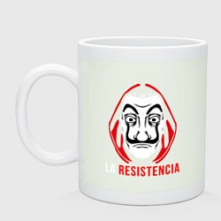 Кружка керамическая La Resistenicia, цвет: фосфор