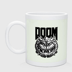 Кружка керамическая КАКОДЕМОН DOOM Z, цвет: фосфор