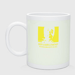 Кружка керамическая VANSAMA OFFICIAL Yellow, цвет: фосфор
