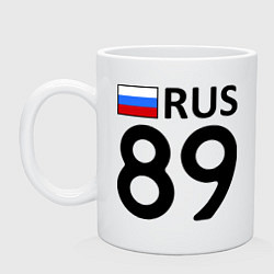 Кружка керамическая RUS 89, цвет: белый