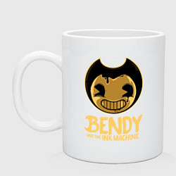 Кружка керамическая Bendy And The Ink Machine, цвет: белый