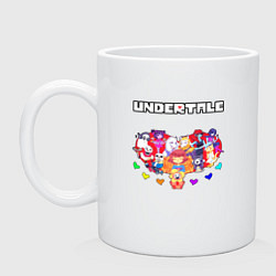 Кружка керамическая UNDERTALE, цвет: белый