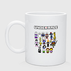 Кружка керамическая UNDERTALE, цвет: белый