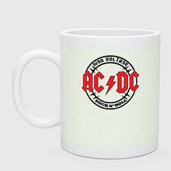 Кружка керамическая ACDC, цвет: фосфор