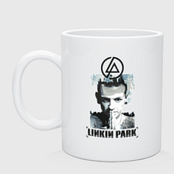 Кружка керамическая Linkin Park, цвет: белый