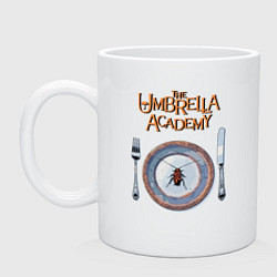 Кружка керамическая Академия Амбрелла, цвет: белый