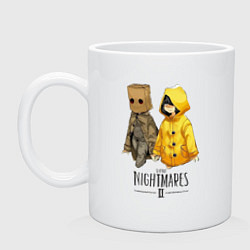 Кружка керамическая Little Nightmares 2, цвет: белый