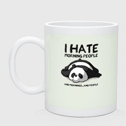 Кружка керамическая I Hate Morning And People, цвет: фосфор