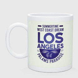 Кружка керамическая Западное побережье Лос-Анджеле, цвет: фосфор