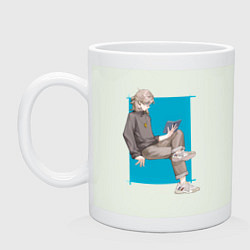 Кружка керамическая Современный Альбедо, цвет: фосфор