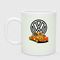 Кружка керамическая Volkswagen, цвет: фосфор