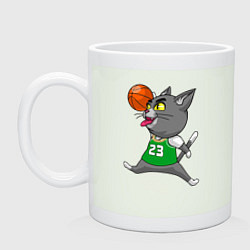 Кружка керамическая Jordan Cat, цвет: фосфор