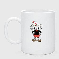 Кружка керамическая Cuphead, цвет: белый