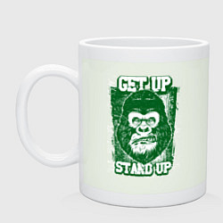 Кружка керамическая Get Up - Stand Up, цвет: фосфор