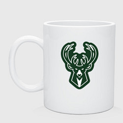 Кружка керамическая Bucks, цвет: белый