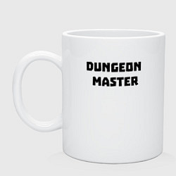 Кружка керамическая Dungeon Master, цвет: белый