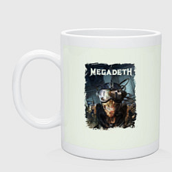 Кружка керамическая Megadeth Poster Z, цвет: фосфор