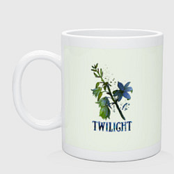 Кружка керамическая Twilight Сумеречные цветы, цвет: фосфор