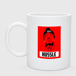 Кружка керамическая Red Hussle, цвет: белый
