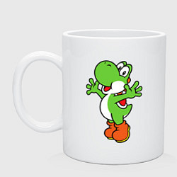 Кружка керамическая Yoshi, цвет: белый