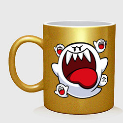 Кружка керамическая Mario Bu, цвет: золотой