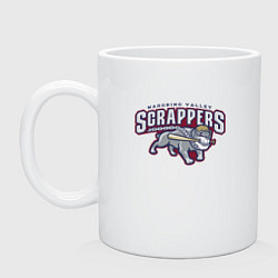 Кружка керамическая Mahoning Valley Scrappers, цвет: белый