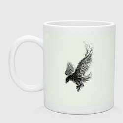 Кружка керамическая Пикирующий орёл Пуантель, цвет: фосфор