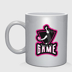 Кружка керамическая Thats My Game, цвет: серебряный