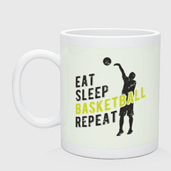 Кружка керамическая Basketball Day, цвет: фосфор