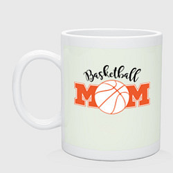 Кружка керамическая Basketball Mom, цвет: фосфор