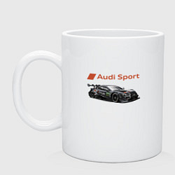 Кружка керамическая Audi sport Power, цвет: белый