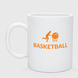 Кружка керамическая Buy Basketball, цвет: белый