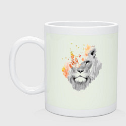 Кружка керамическая Царь зверей Art, цвет: фосфор