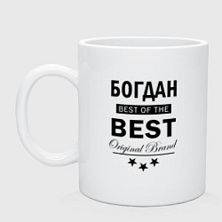 Кружка керамическая БОГДАН BEST OF THE BEST, цвет: белый