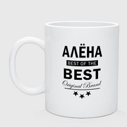 Кружка керамическая АЛЕНА BEST OF THE BEST, цвет: белый